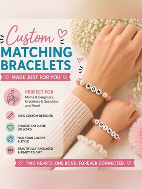 Handmade Mommy & Me Bracelet Set | Matching Family Bracelets
